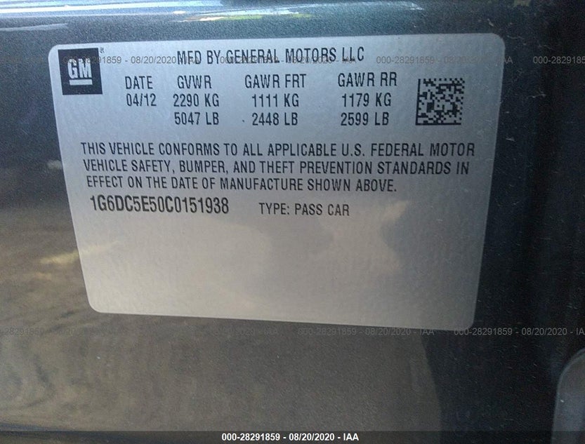 1G6DC5E50C0151938