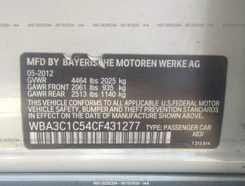 WBA3C1C54CF431277