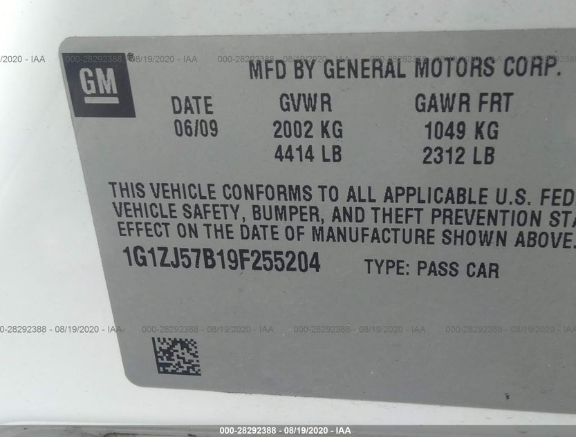 1G1ZJ57B19F255204
