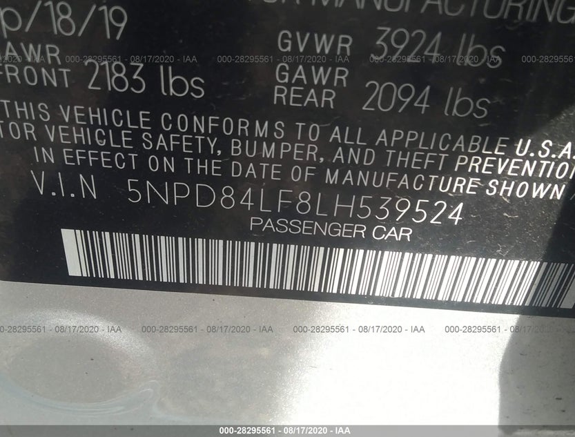 5NPD84LF8LH539524