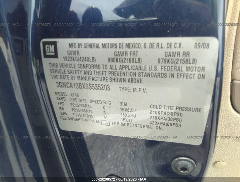 3GNCA13BX9S535203