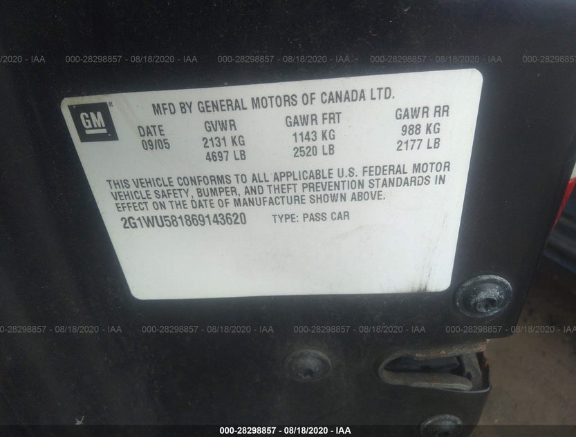 2G1WU581869143620