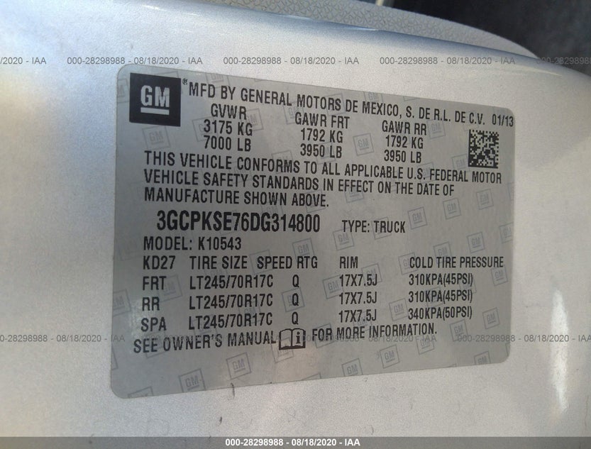 3GCPKSE76DG314800