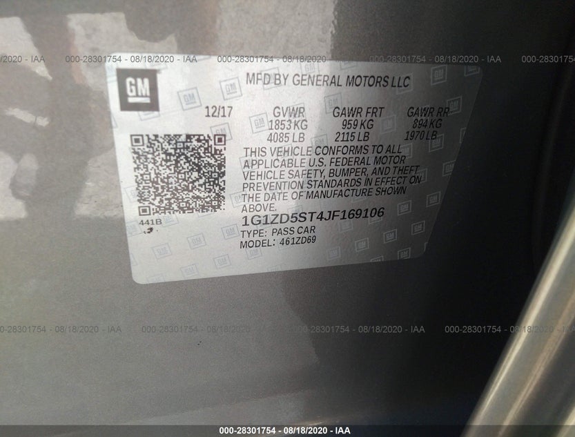 1G1ZD5ST4JF169106