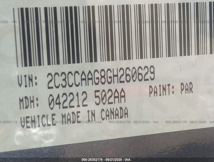 2C3CCAAG8GH260629