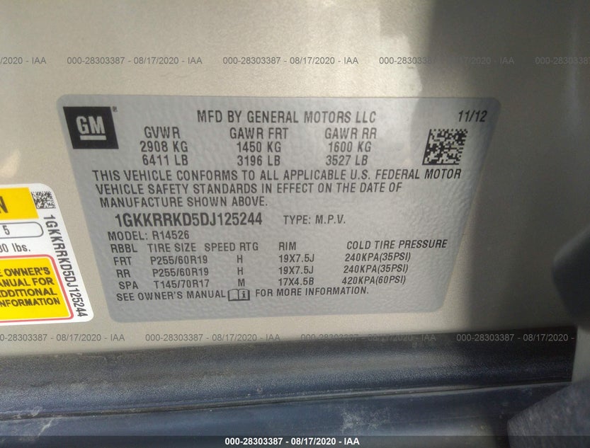 1GKKRRKD5DJ125244