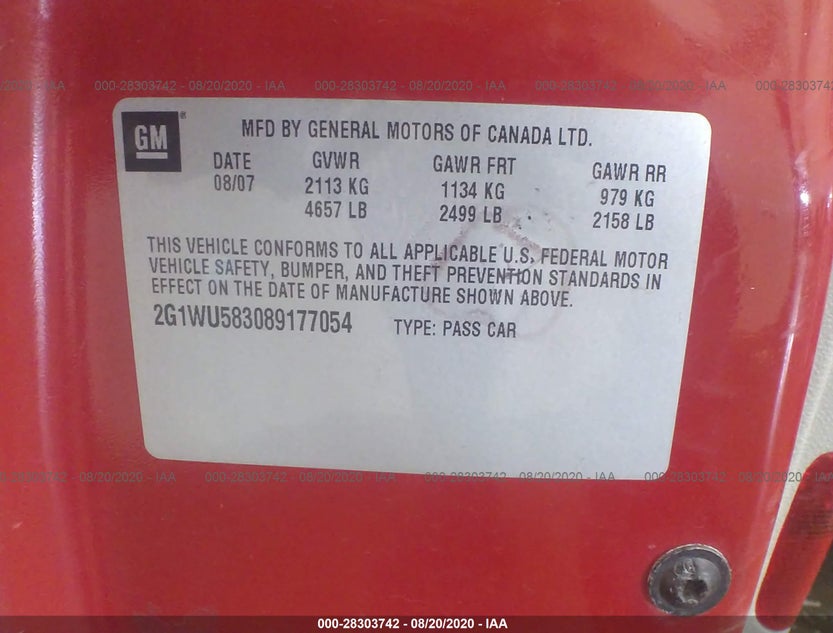 2G1WU583089177054