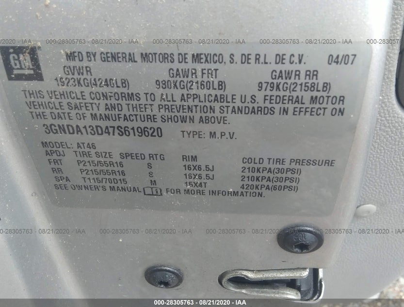 3GNDA13D47S619620
