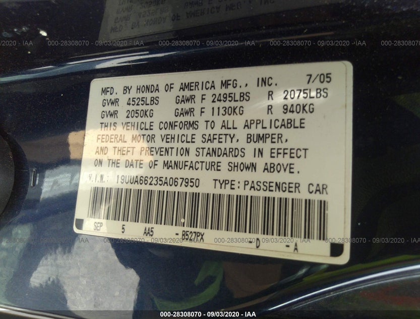 19UUA66235A067950
