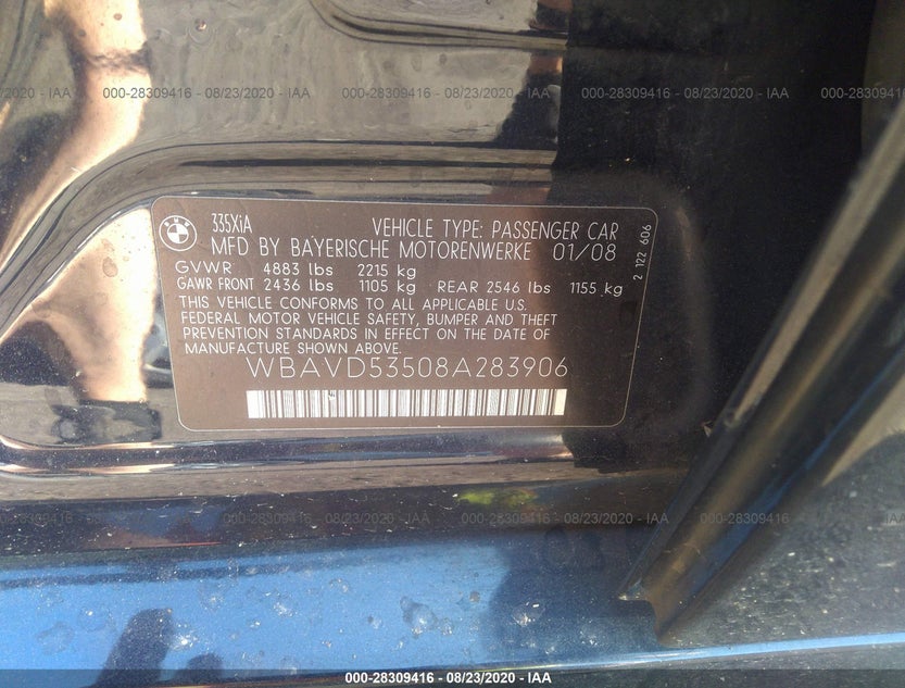 WBAVD53508A283906