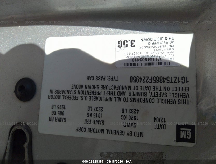 1G1ZT54865F224950
