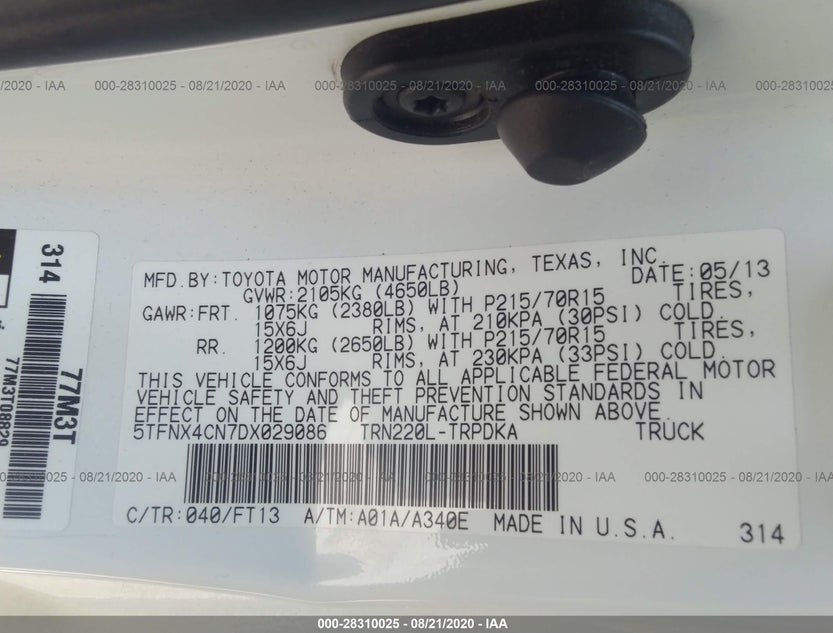 5TFNX4CN7DX029086