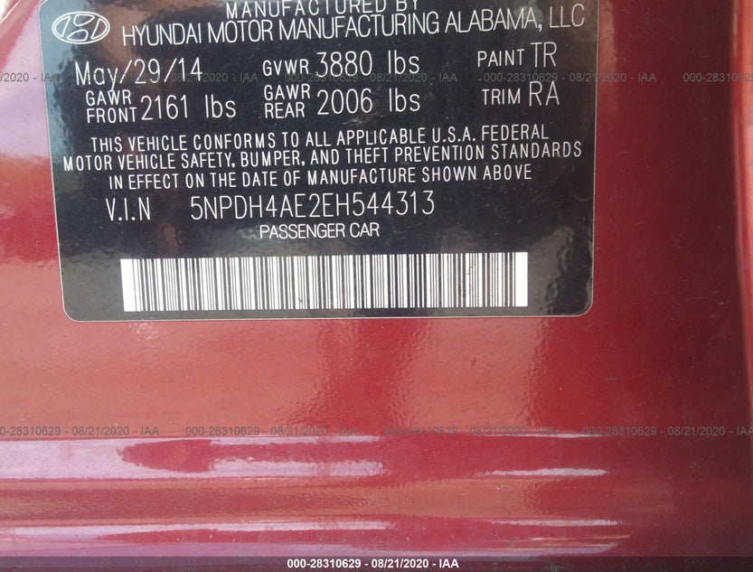 5NPDH4AE2EH544313