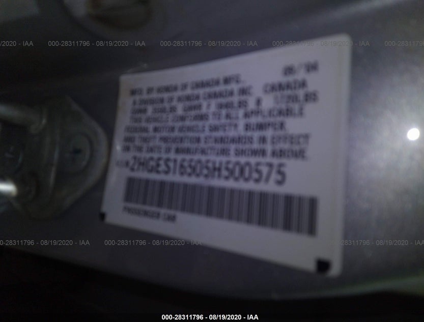2HGES16505H500575