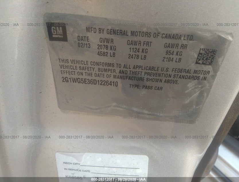 2G1WG5E36D1226410