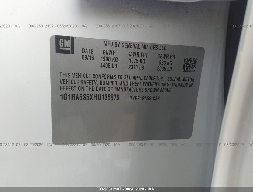 1G1RA6S5XHU136875