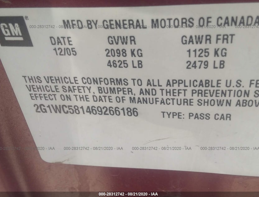 2G1WC581469266186
