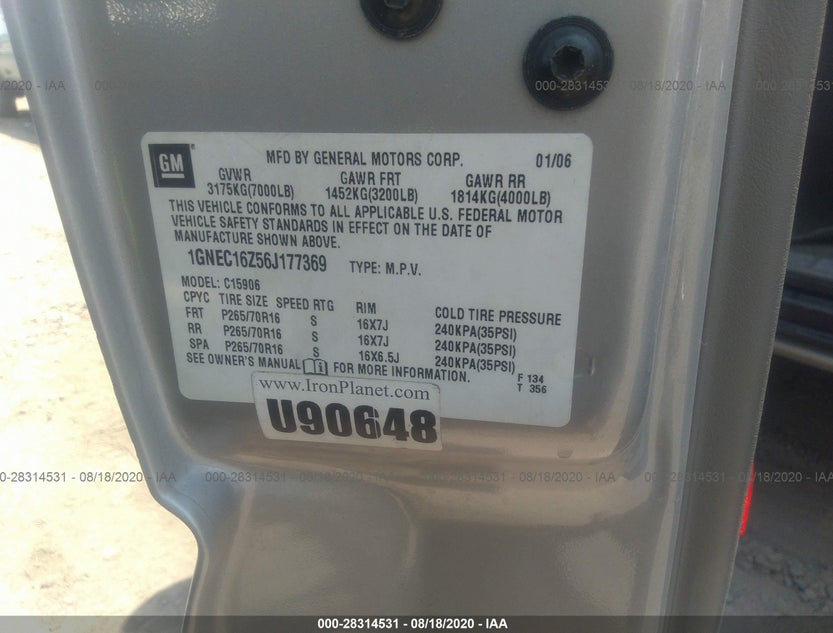 1GNEC16Z56J177369