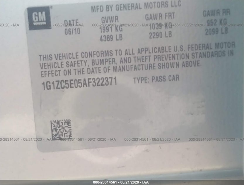 1G1ZC5E05AF322371