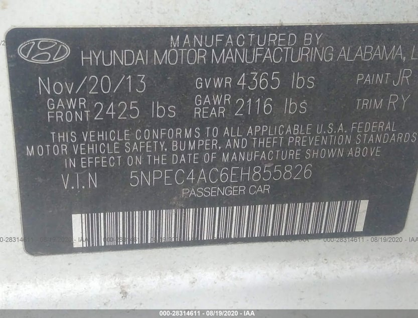 5NPEC4AC6EH855826