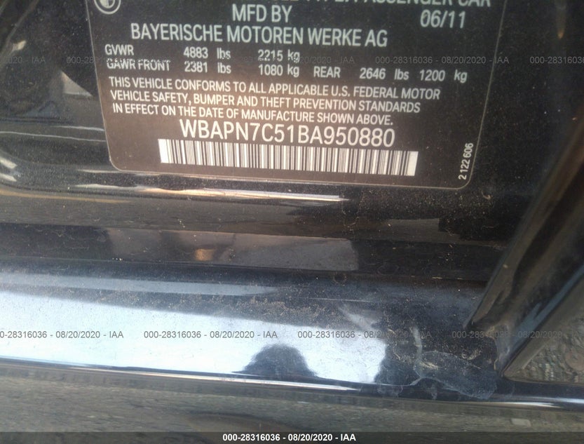 WBAPN7C51BA950880