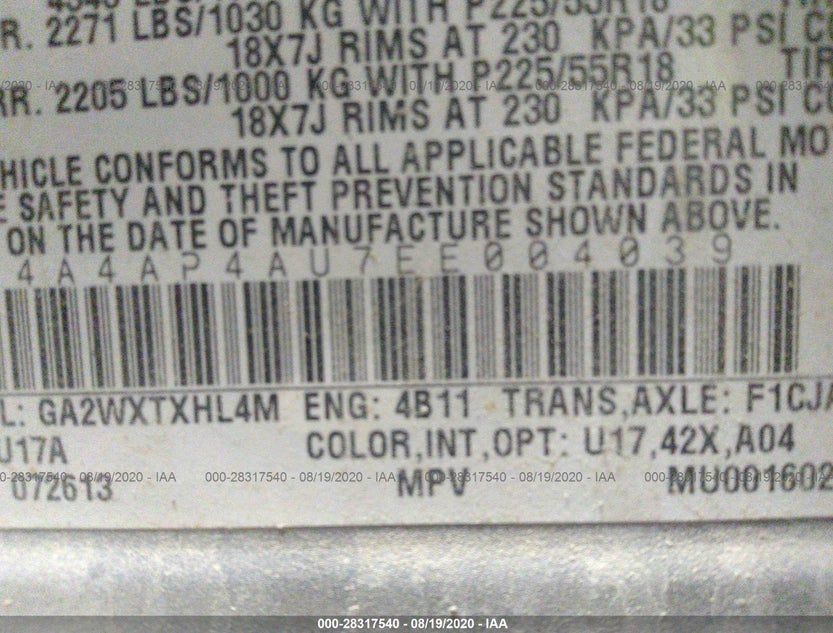 4A4AP4AU7EE004039