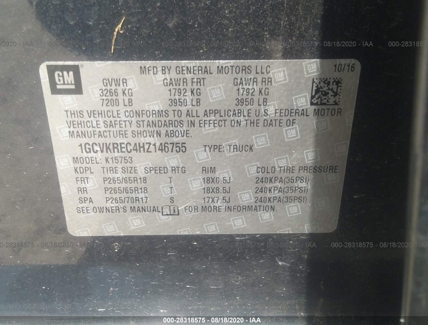 1GCVKREC4HZ146755