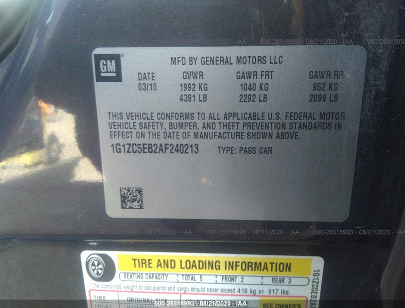 1G1ZC5EB2AF240213