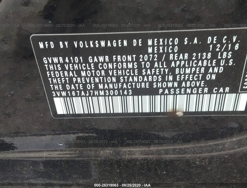 3VW167AJ7HM300143