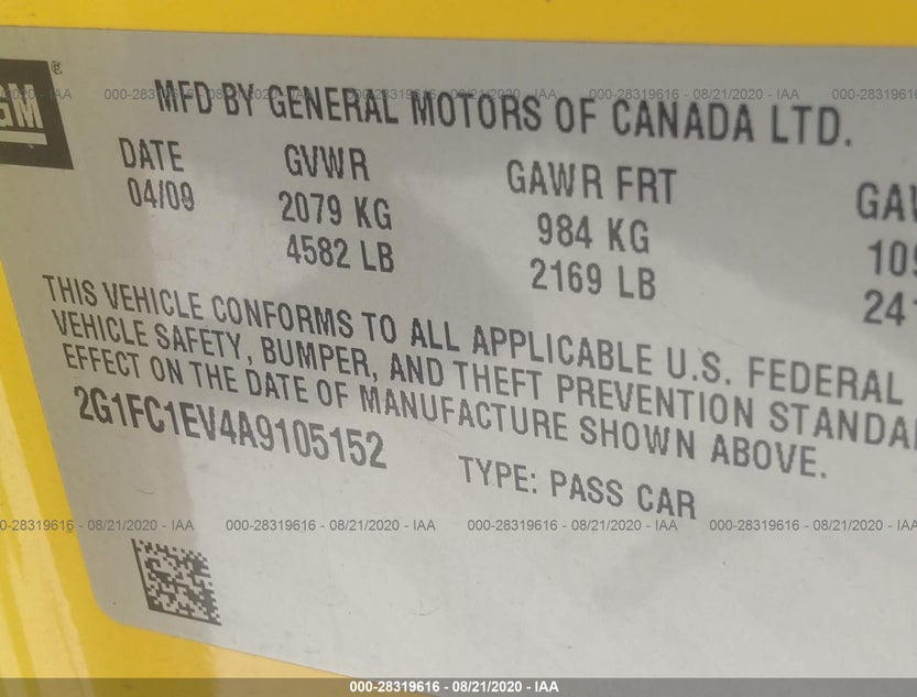 2G1FC1EV4A9105152