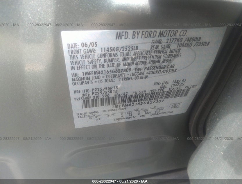 1MEFM42165G627309