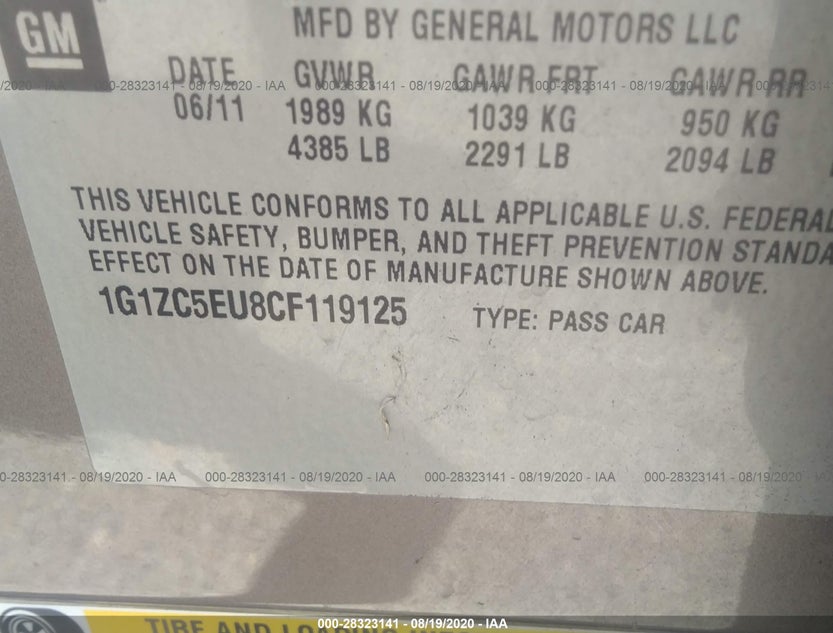 1G1ZC5EU8CF119125