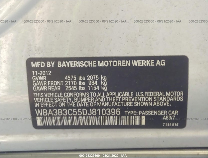 WBA3B3C55DJ810396