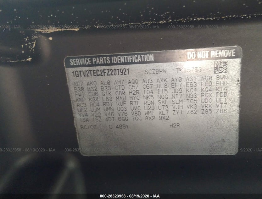 1GTV2TEC2FZ207921