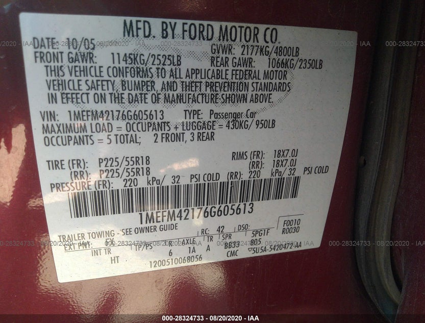 1MEFM42176G605613