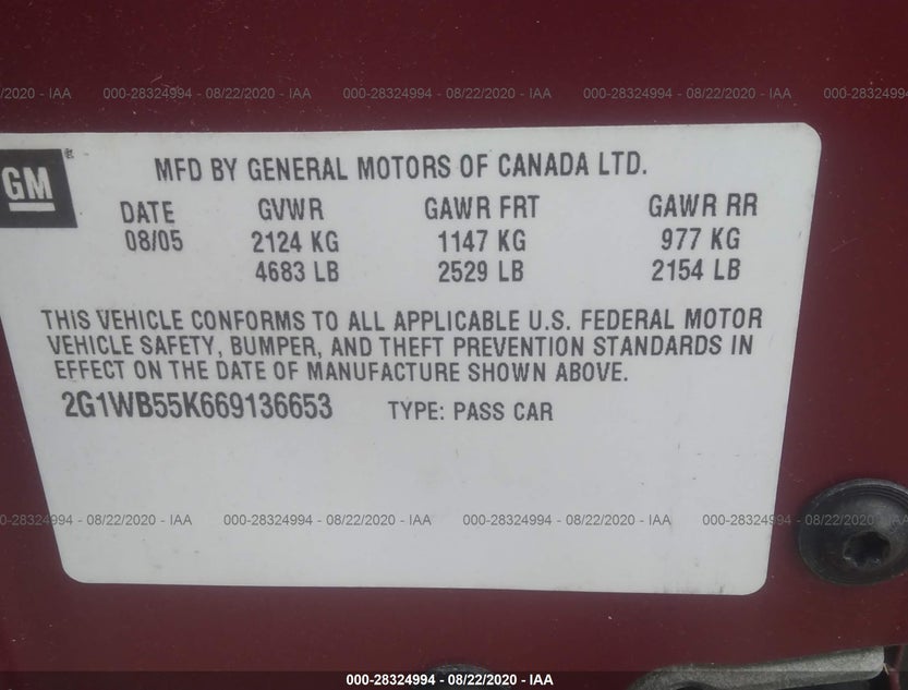 2G1WB55K669136653