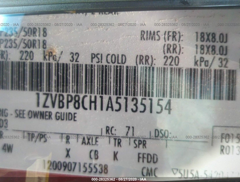 1ZVBP8CH1A5135154