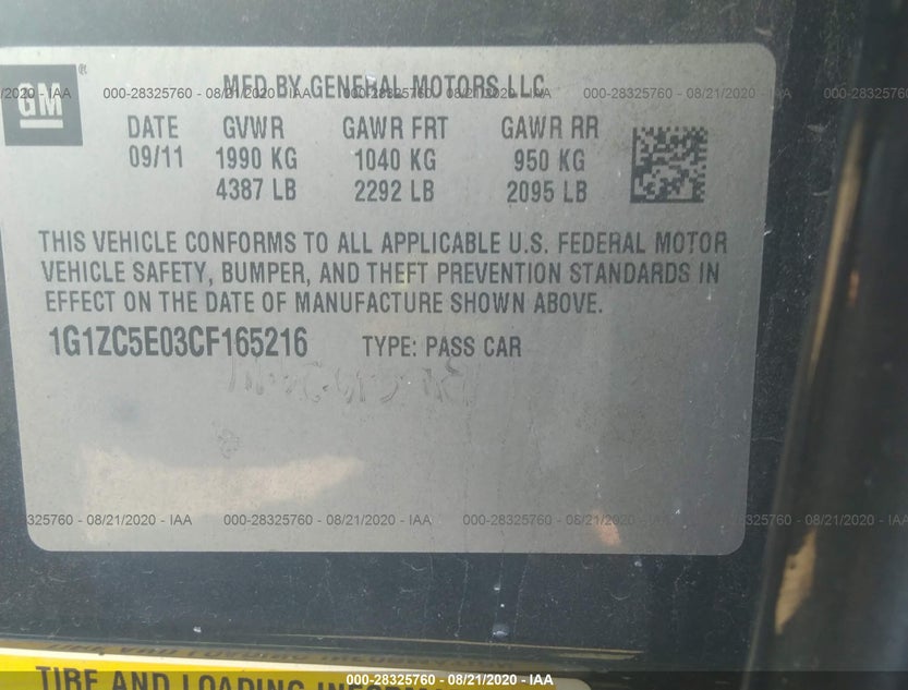 1G1ZC5E03CF165216
