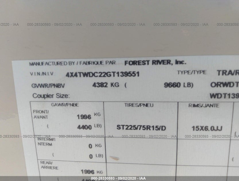 4X4TWDC22GT139551