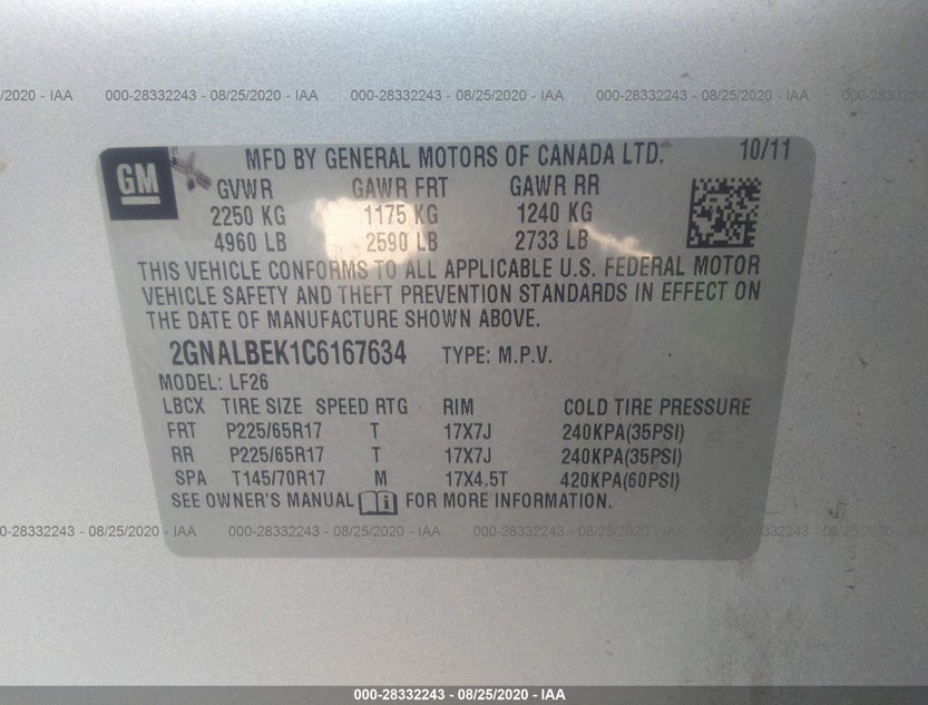 2GNALBEK1C6167634
