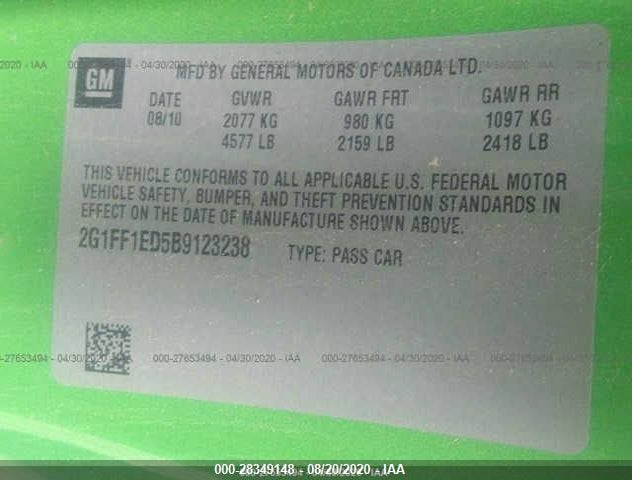 2G1FF1ED5B9123238