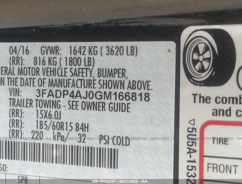 3FADP4AJ0GM166818