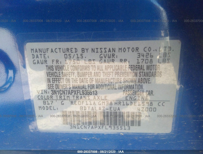 3N1CN7APXFL935513