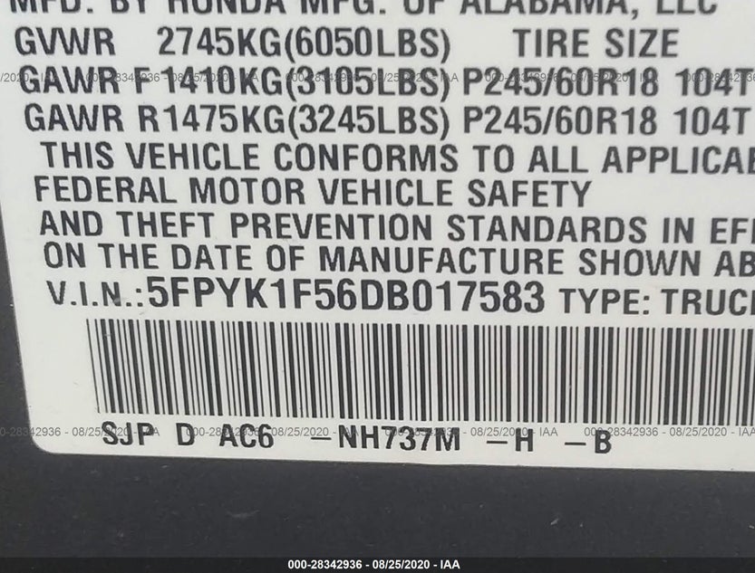 5FPYK1F56DB017583