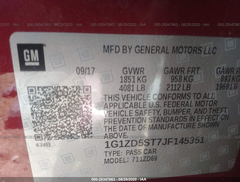 1G1ZD5ST7JF145351