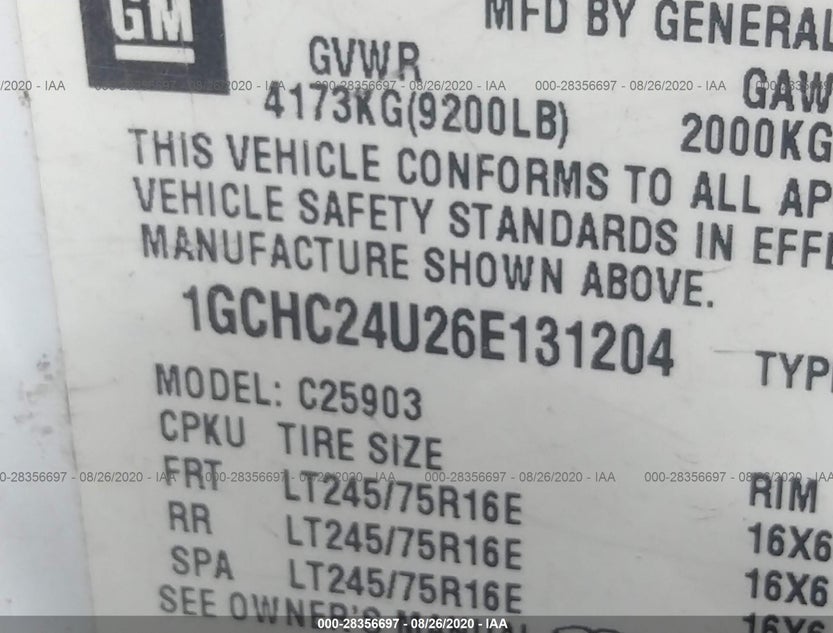 1GCHC24U26E131204