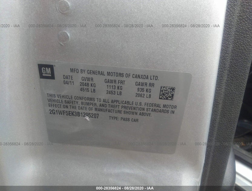 2G1WF5EK3B1295207