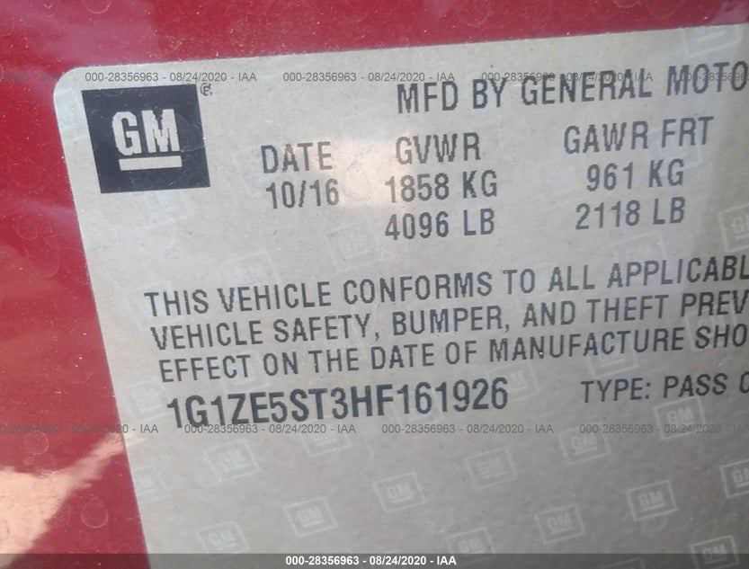1G1ZE5ST3HF161926