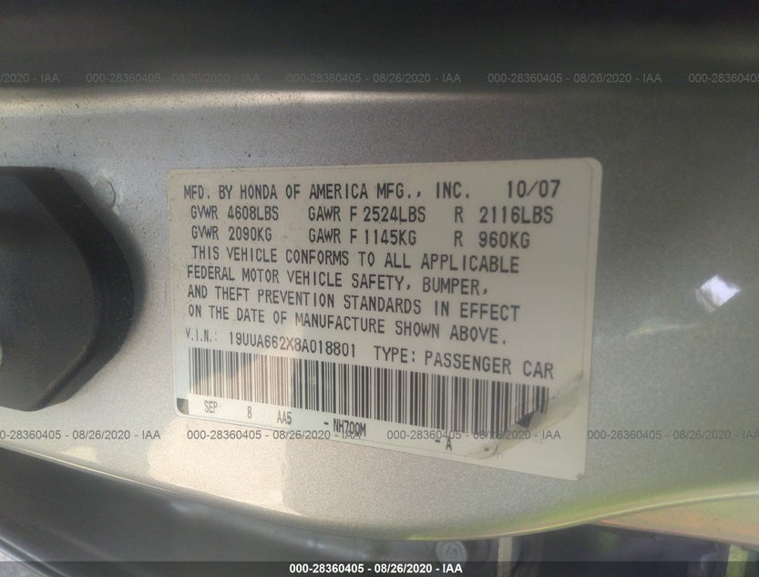 19UUA662X8A018801