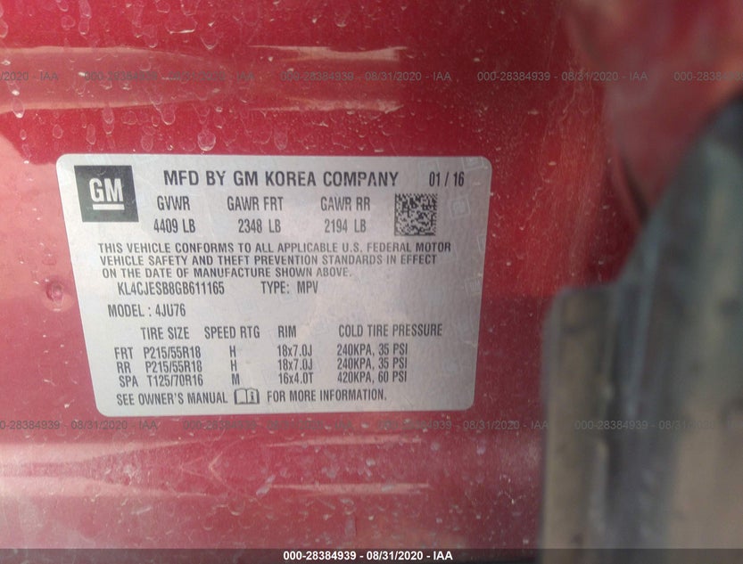 KL4CJESB8GB611165